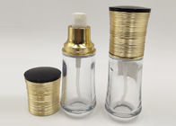 30ml透明なガラス化粧品は携帯用マクラメの金設計をびん詰めにします