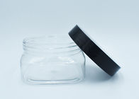 250ml正方形の明確なプラスチック表面クリームは化粧品の包装を震動させる