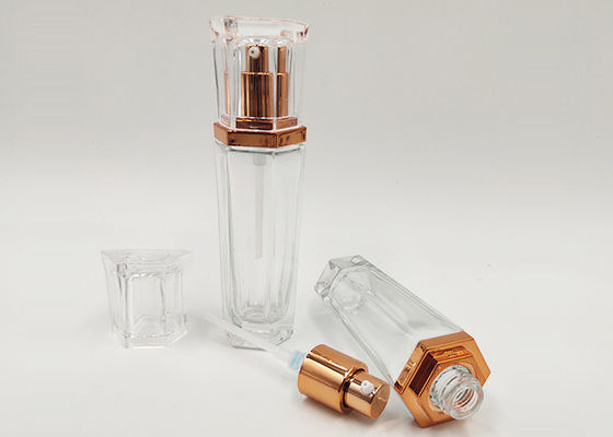 Winly 30ml 1ozはローション ポンプを搭載するガラス ビンを取り除きます
