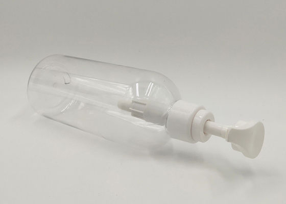 500ml透明なボストンの注文の化粧品のびん