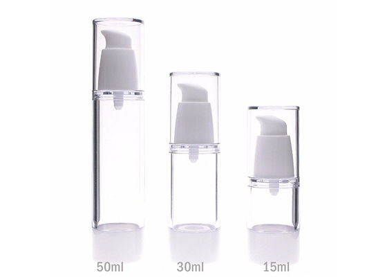 高い透明物の空気のない化粧品は15ml - 50ml OEM/血清のためのODM --をびん詰めにします