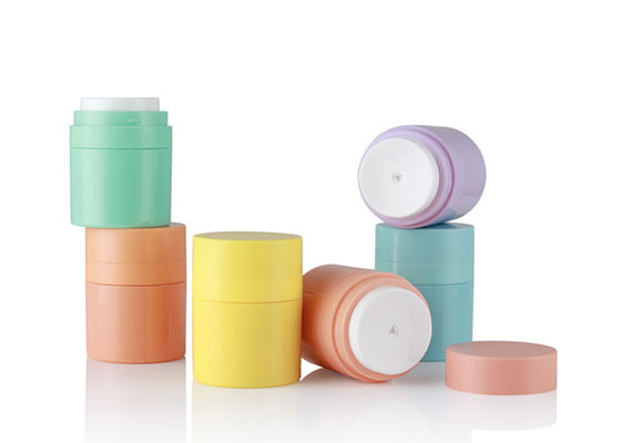 プラスチック円形の化粧品の目スキン ケアのためのクリーム色の空気のないポンプびん15g 30g 50g