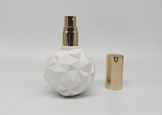 50ml空の注文の化粧品は丸型のプラスチック ペット白い色をびん詰めにする