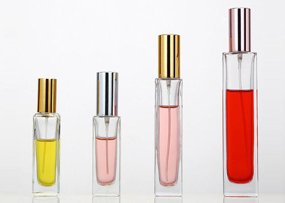 透明なねじで締まる首の芳香の香水瓶、空の香水瓶50mlのコンパクト